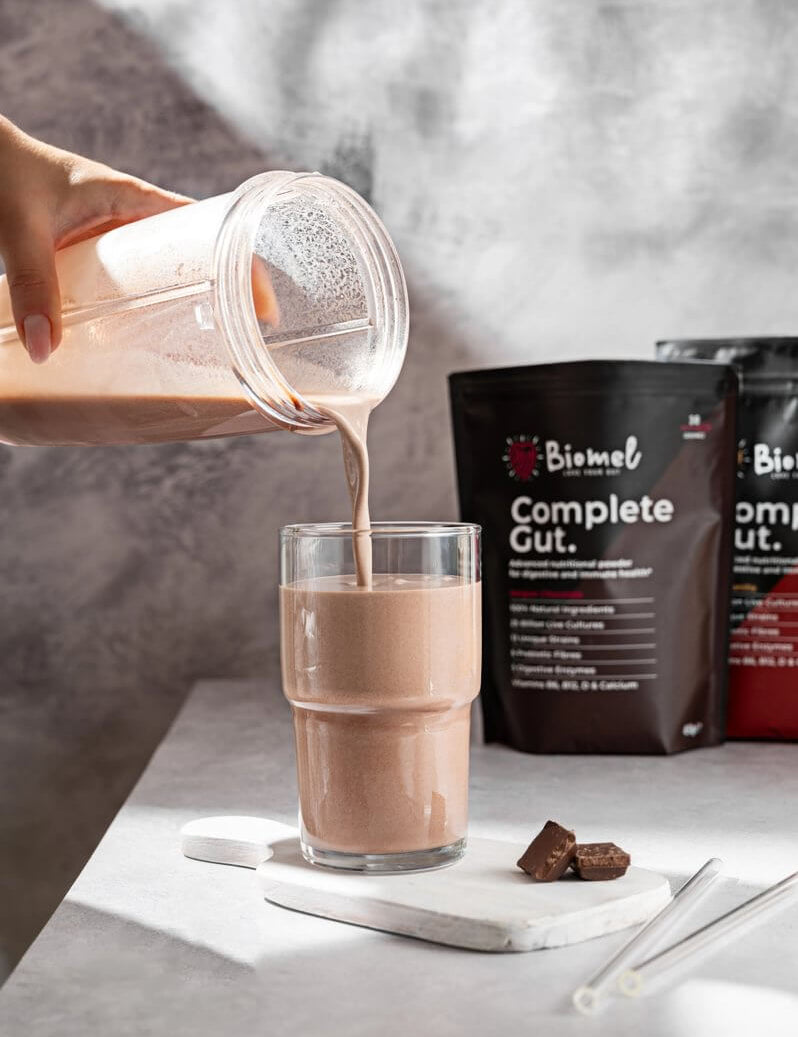 glass chocolate biomel