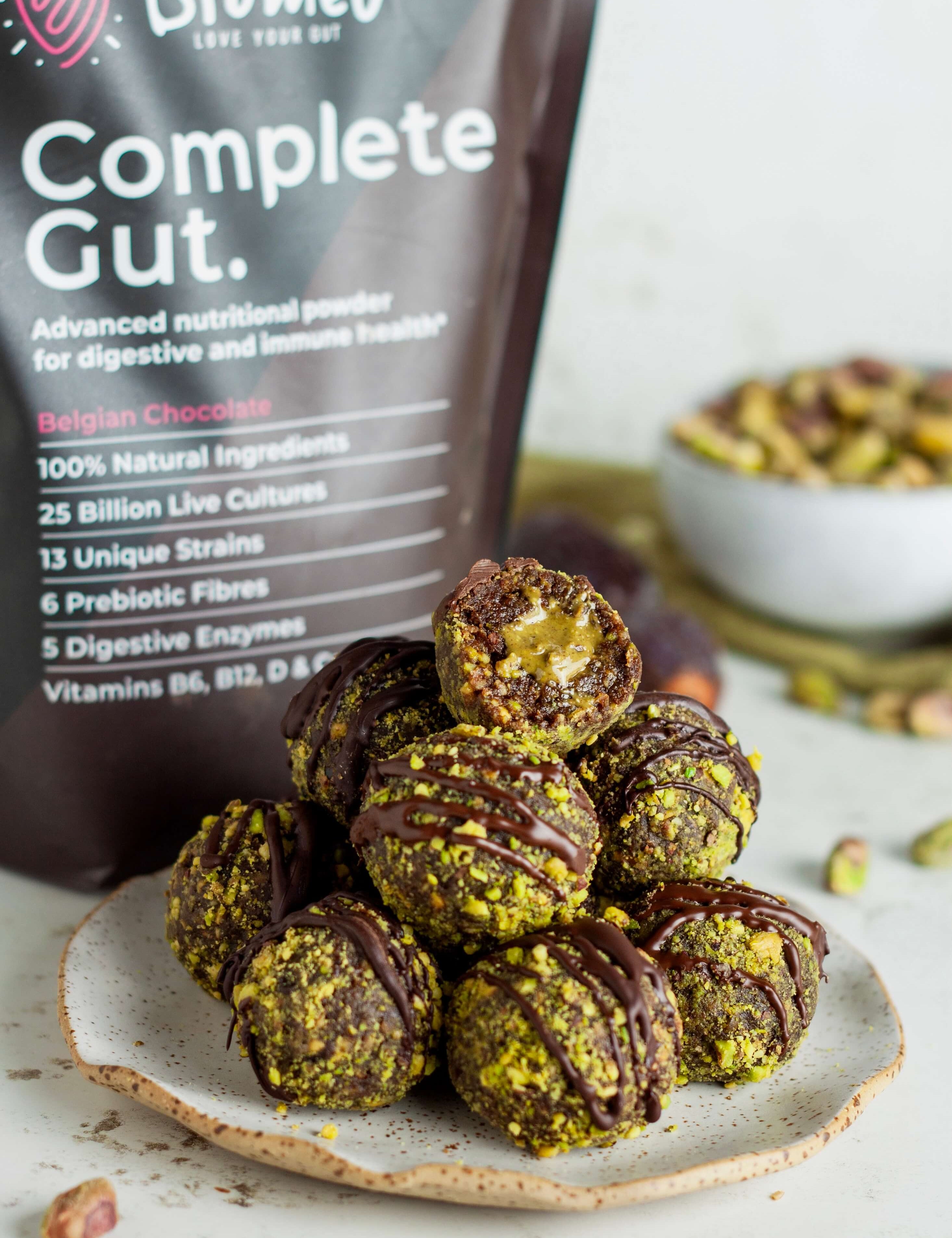 Pistachio bliss balls