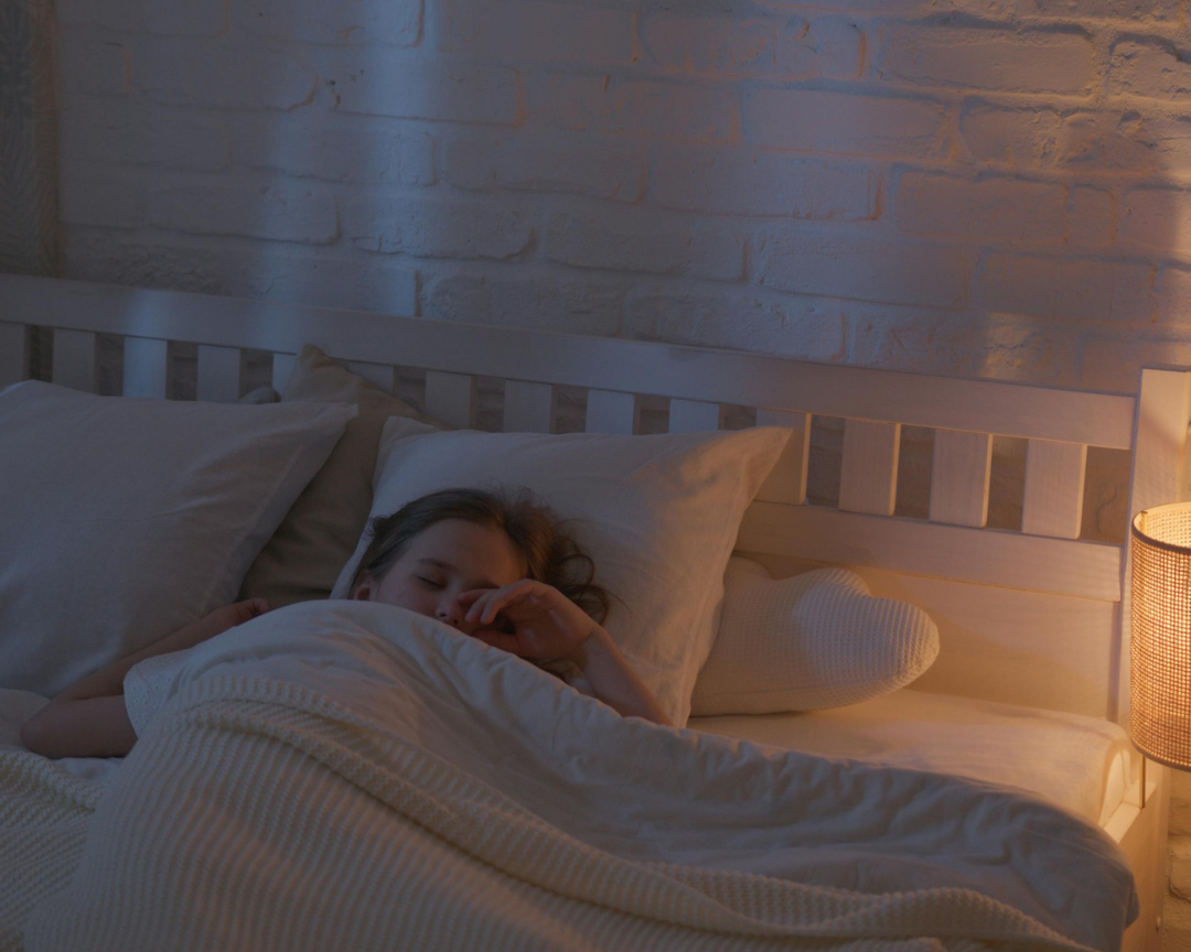woman sleeping in bed