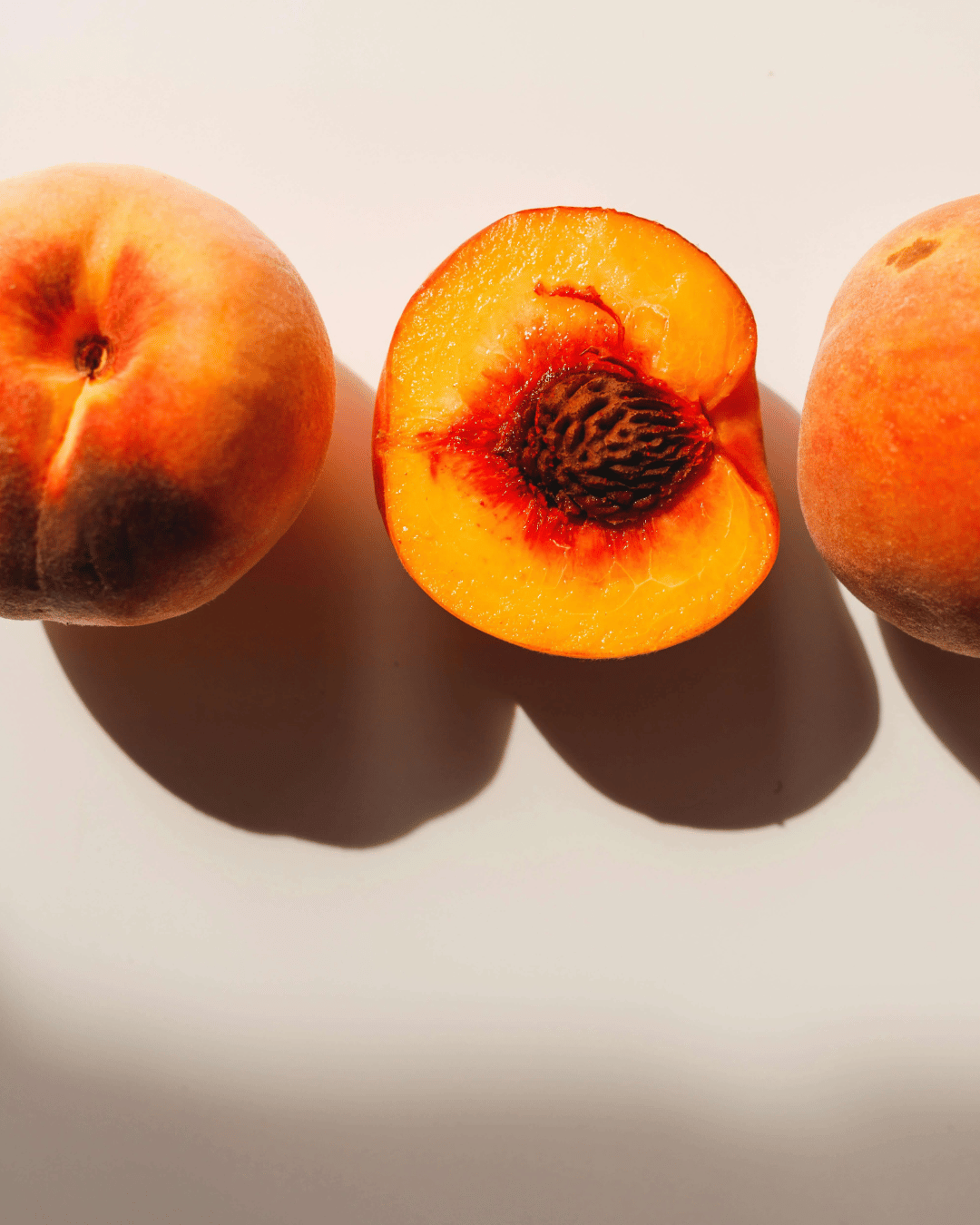 apricot fruit cut in half 