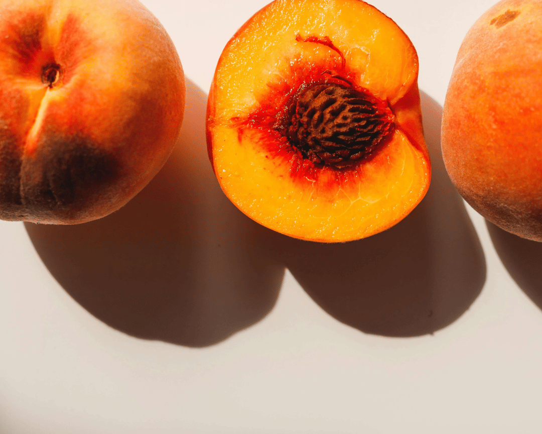 apricot fruit cut in half 