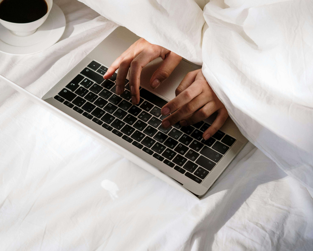 Hands typing on key board