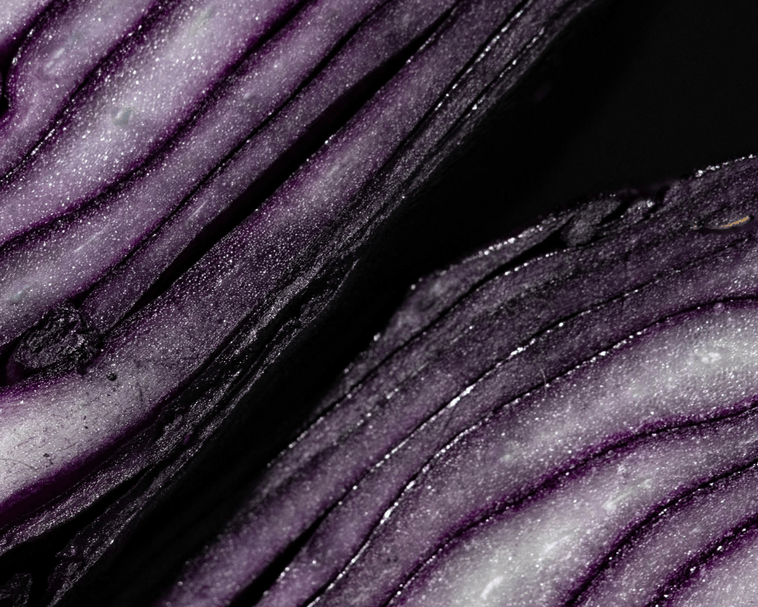 layers of red cabbage