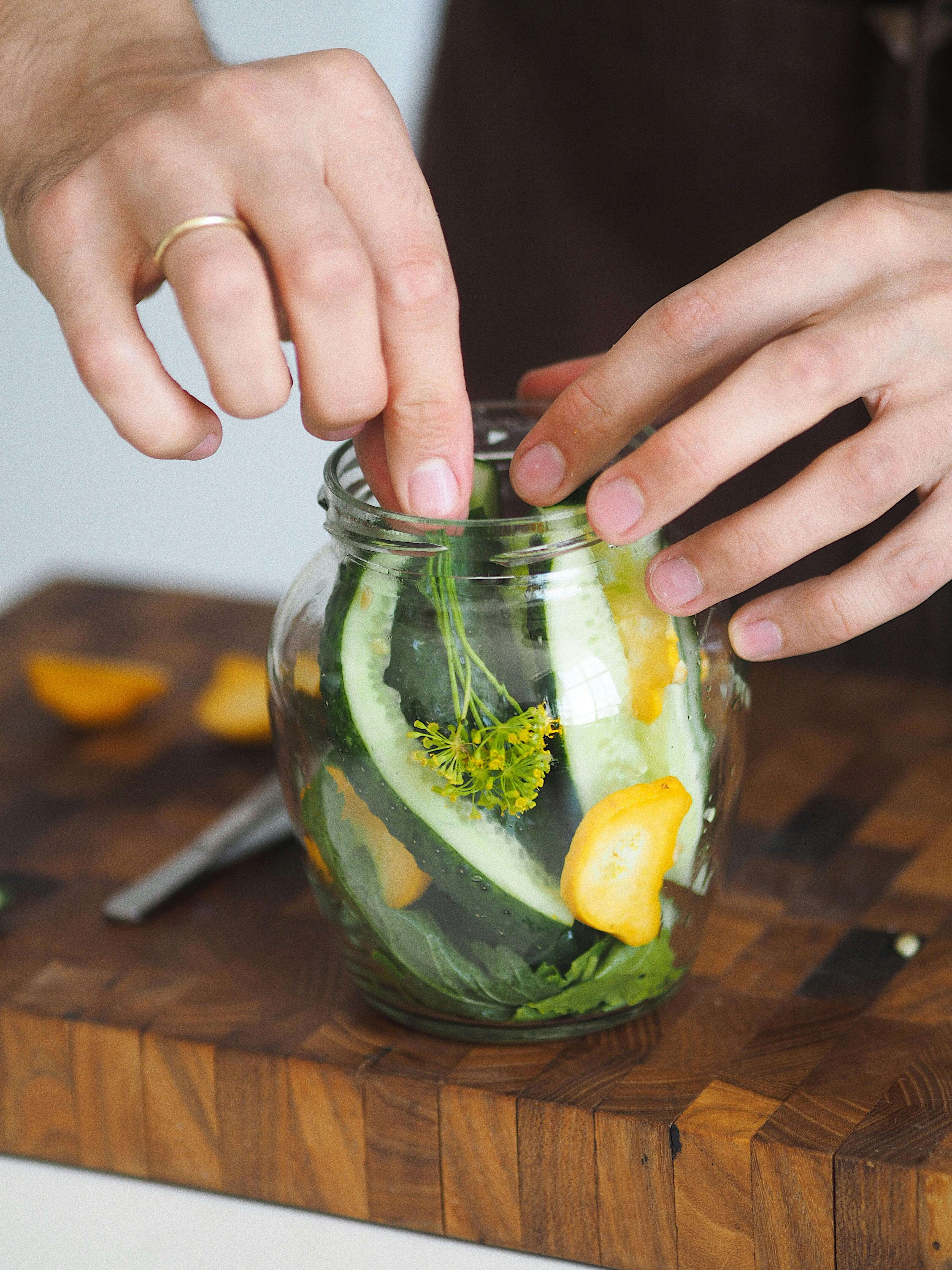 fermenting vegetables