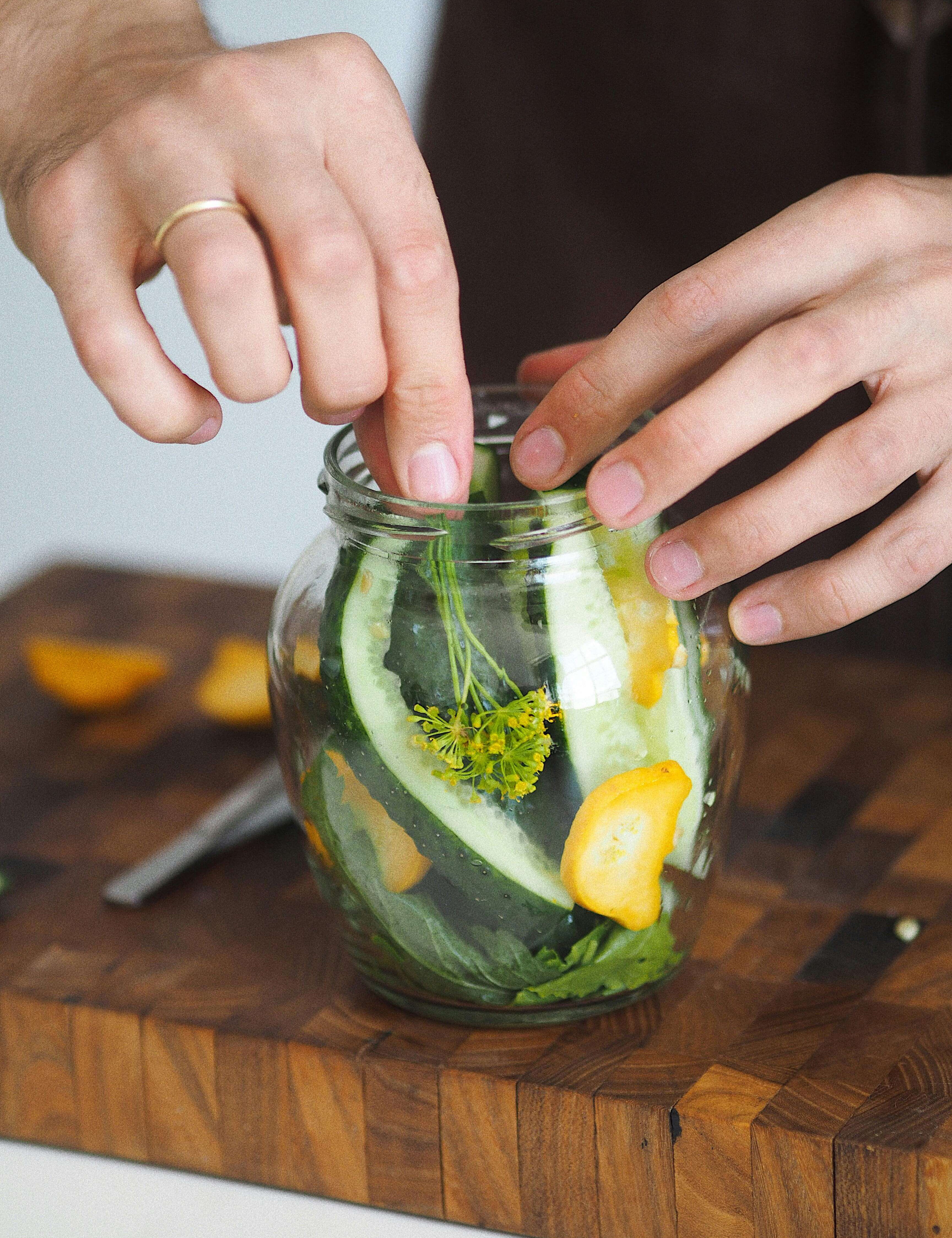 fermenting vegetables