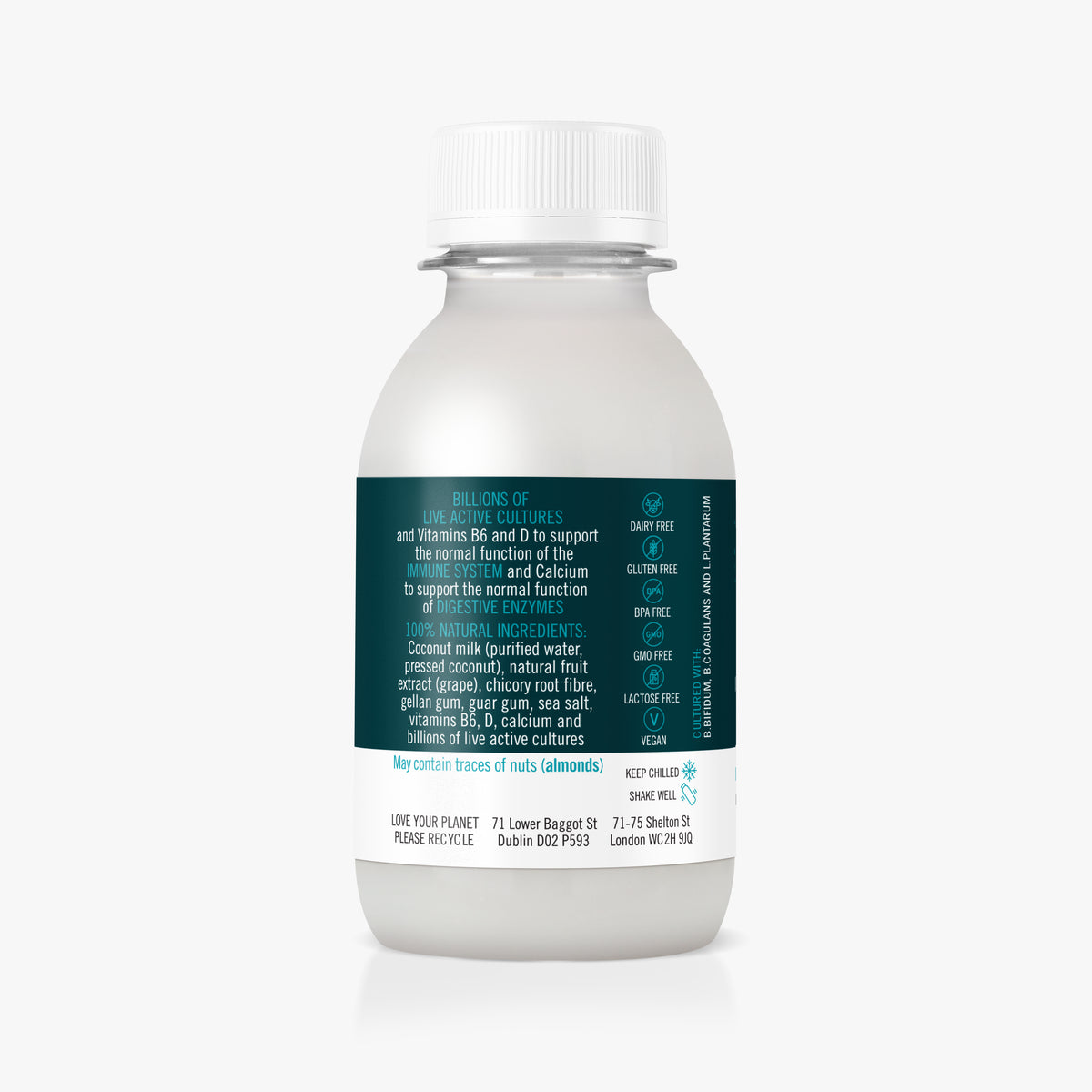 Natural Coconut Dairy-Free Gut Health Shots (14 Shots x 125ml @ £1.50 each)