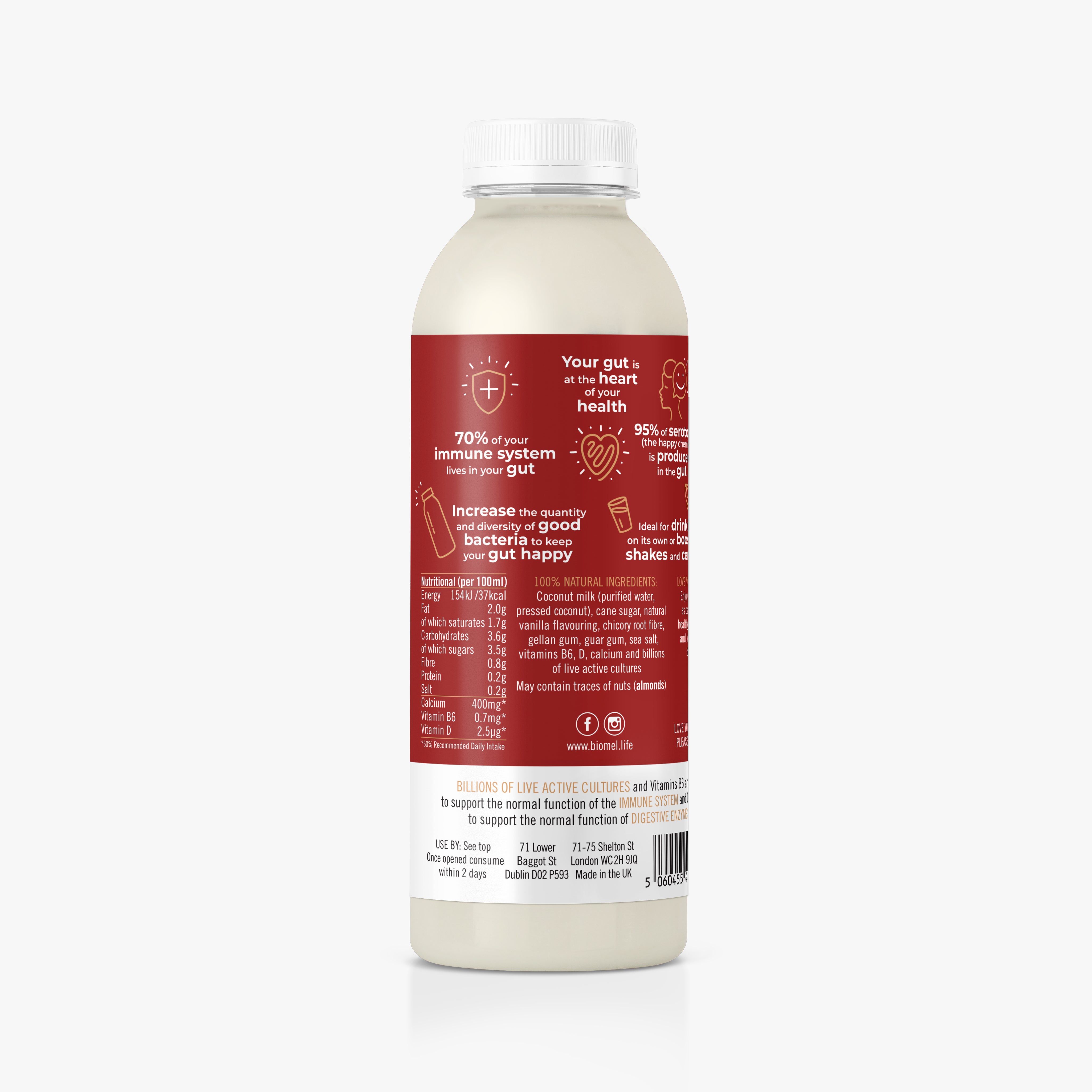 Pure Vanilla Dairy-Free Probiotic Drinks (9 Bottles x 510ml @ £3.60 each)