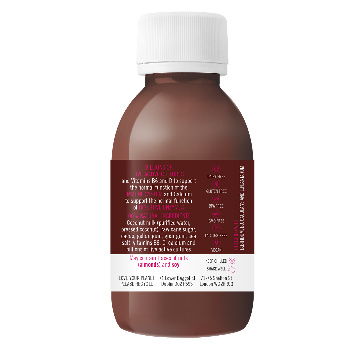 Biomel Dairy-Free Probiotic Shots Mixed Flavours (14 Shots x 125ml @ £1.50 each)