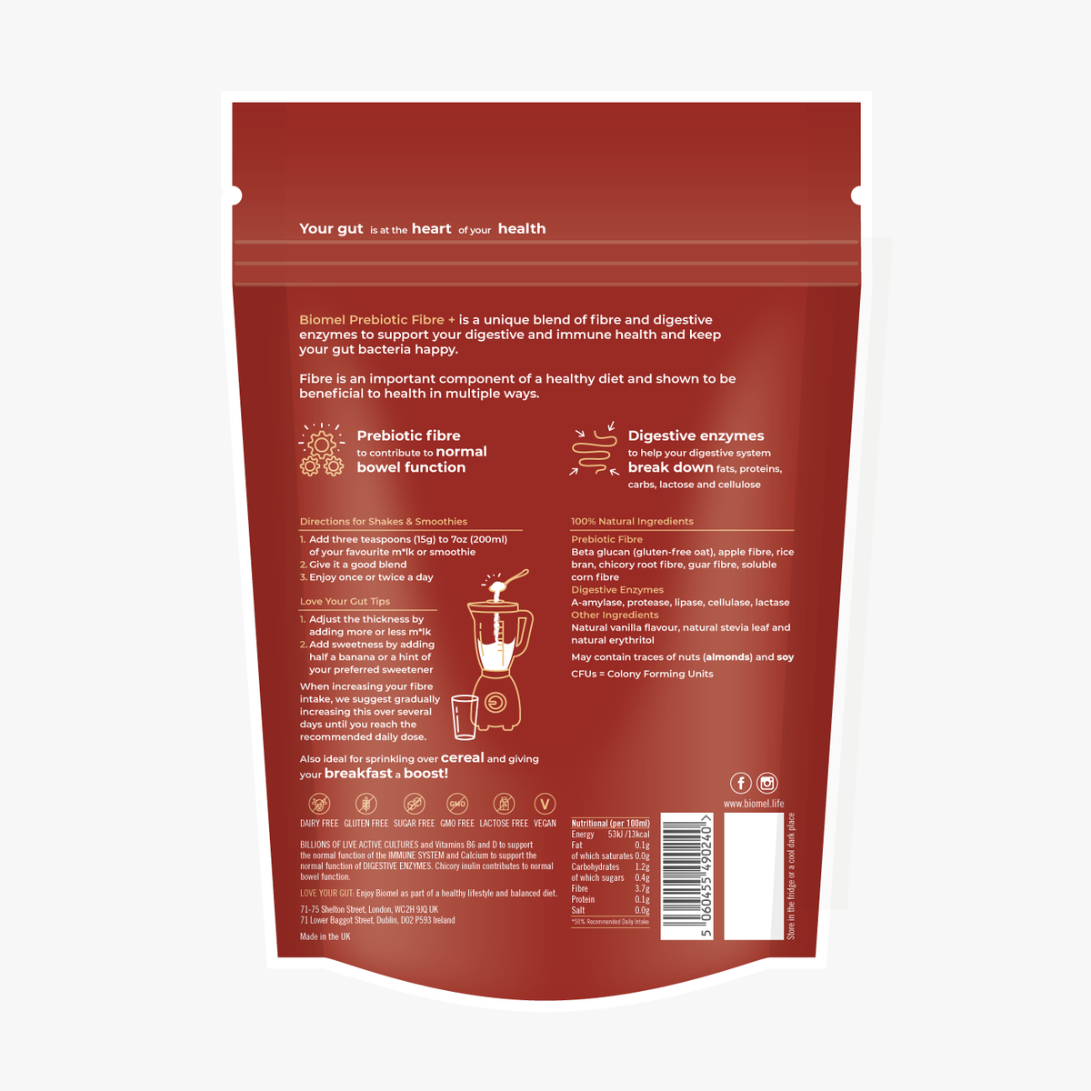 Biomel Prebiotic &amp; Low FODMAP Fibres